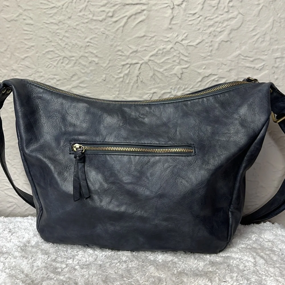 Joy Susan Debbie Vintage Vegan Hobo Crossbody Bag